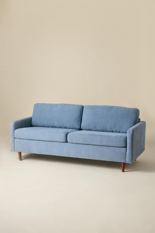 Ovi Blue Upholstered 2-Seater Sofa