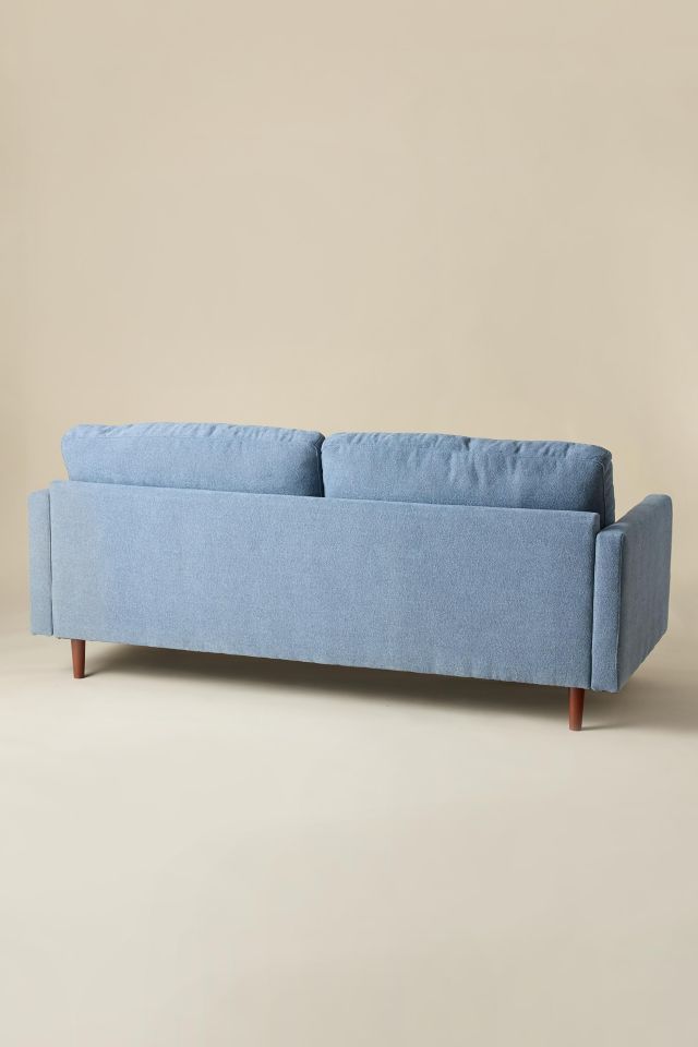Ovi Blue Upholstered 2-Seater Sofa