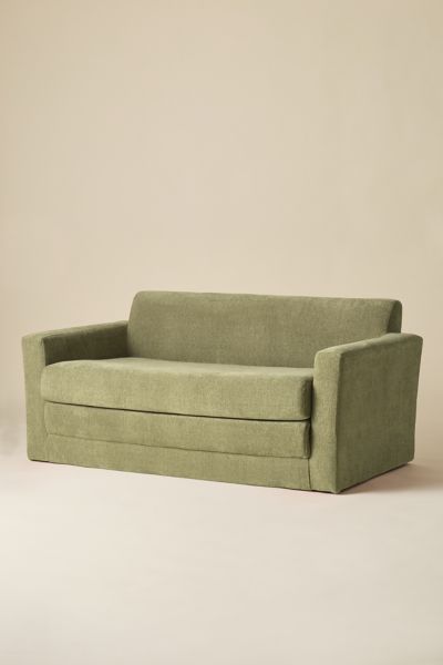 Urban Outfitters Netto Fold-out Sleeper Sofa In Olive At  In Green