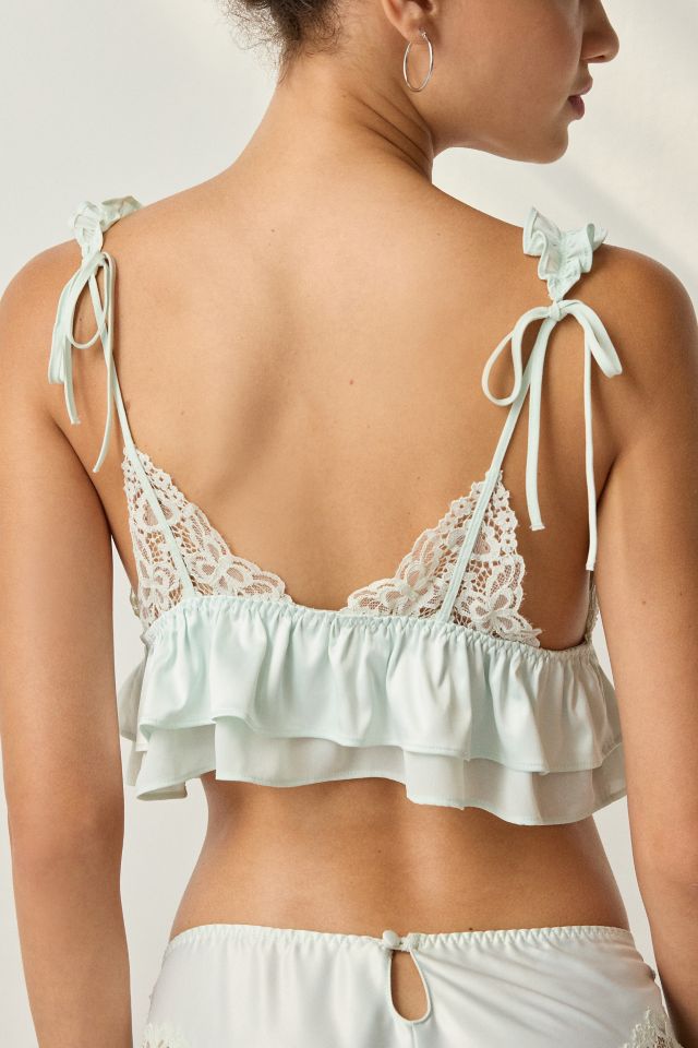 For Love & Lemons Butterfly Lace Ruffle Bralette #2