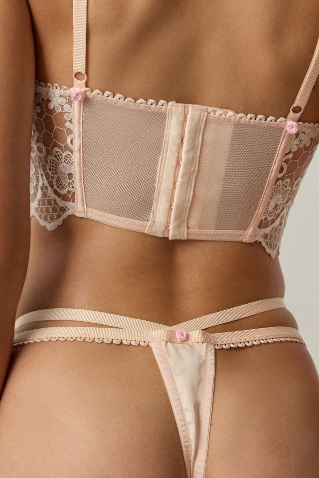 For Love & Lemons Tea Cake Lace Trim Thong #3