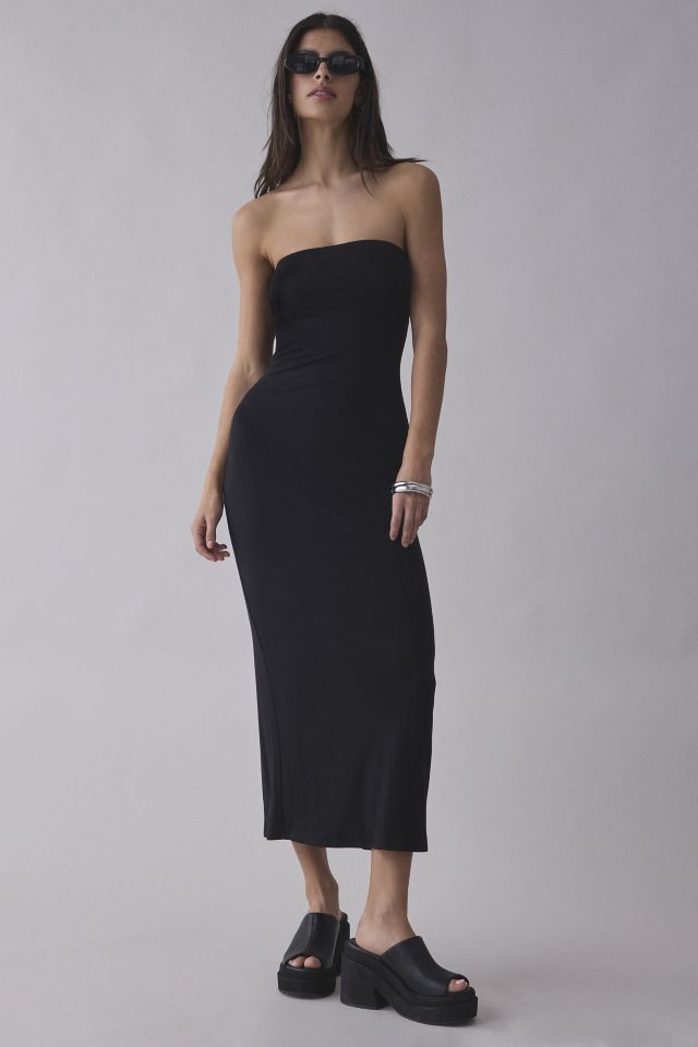UO Nora Jersey Knit Tube Midi Dress