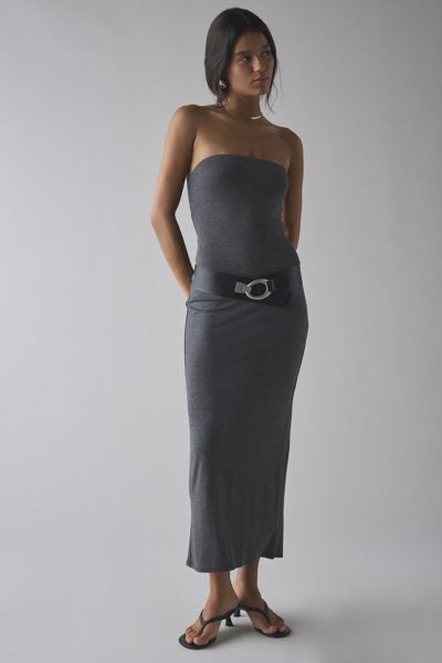 UO Nora Jersey Knit Tube Midi Dress