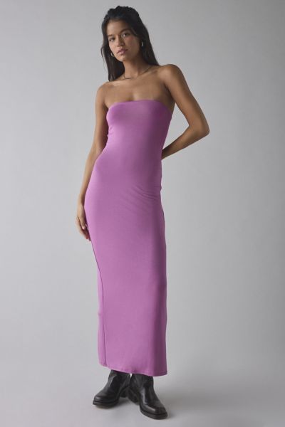 UO Nora Jersey Knit Tube Midi Dress