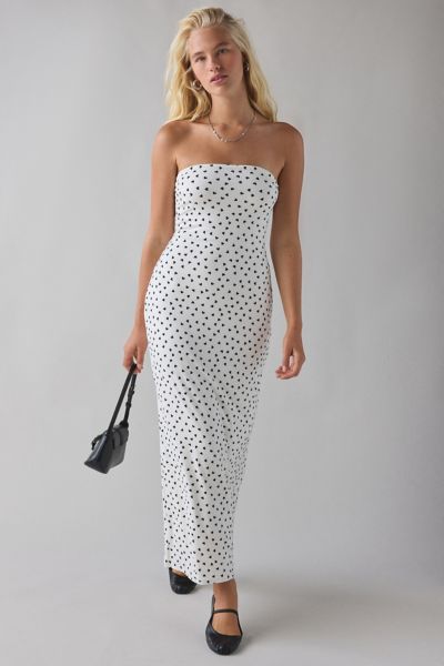 UO Nora Jersey Knit Tube Midi Dress Product Page