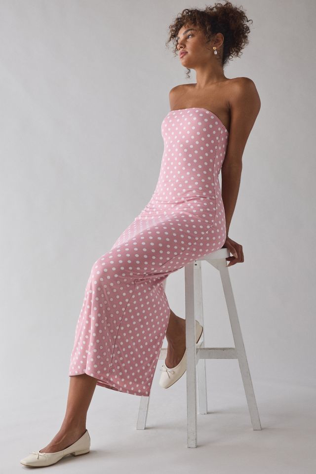 UO Nora Jersey Knit Tube Midi Dress #1
