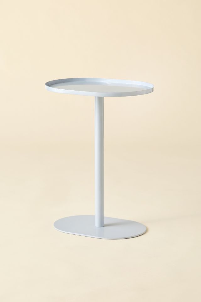 Oval Metal Side Table #1