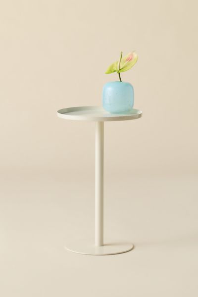 Urban Outfitters Circle Metal Side Table In Light Yellow At