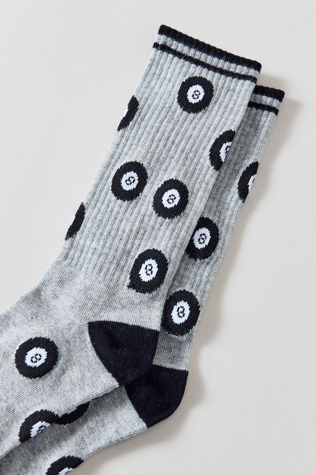 8-Ball Pattern Crew Sock #1