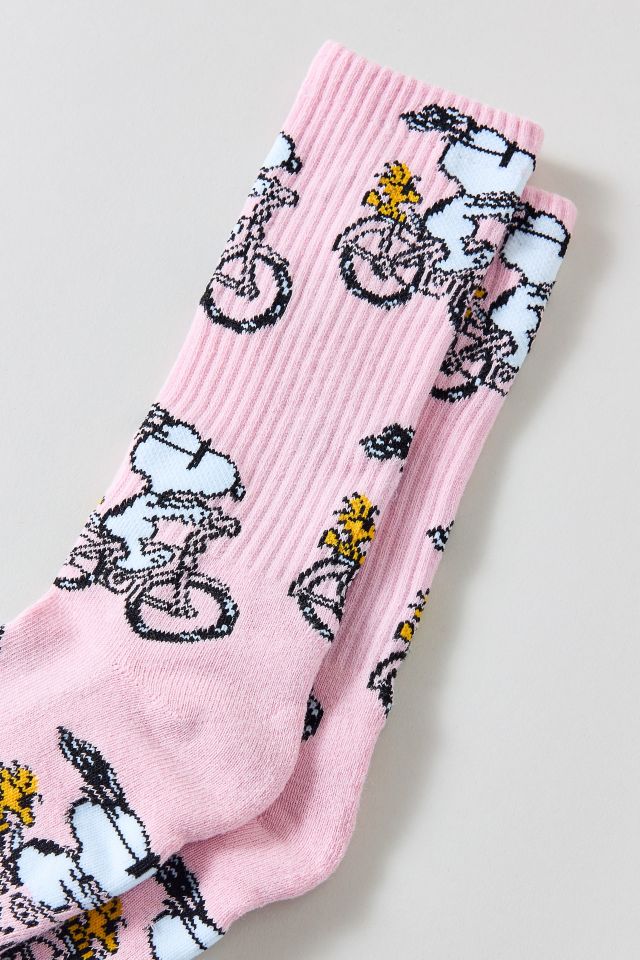 Peanuts Snoopy Bicycle Crew Sock #1