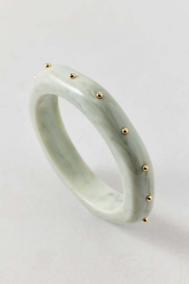 Metal Studded Chunky Bangle Bracelet