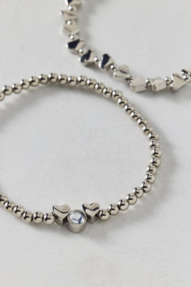 Orion Metal Heart Stretch Bracelet Set #1