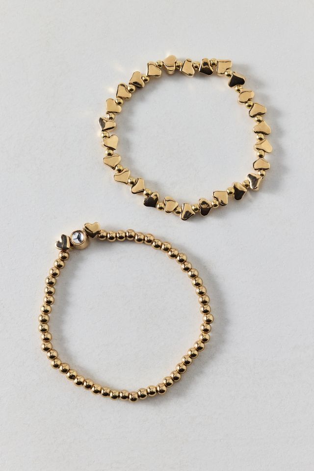 Orion Metal Heart Stretch Bracelet Set #1