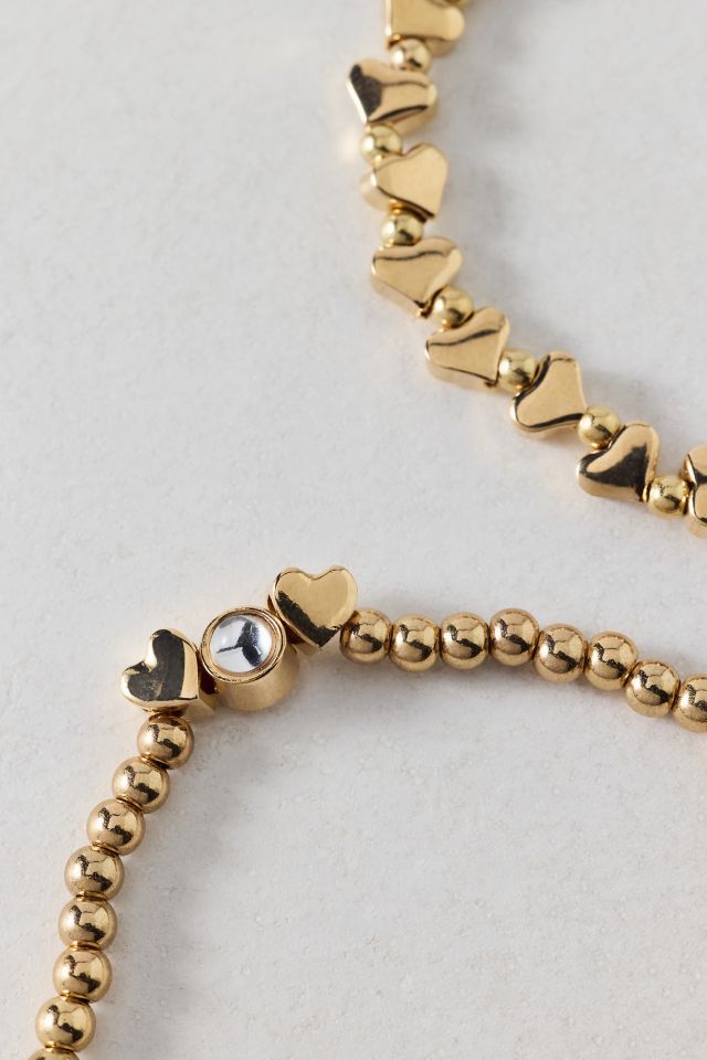 Orion Metal Heart Stretch Bracelet Set #2