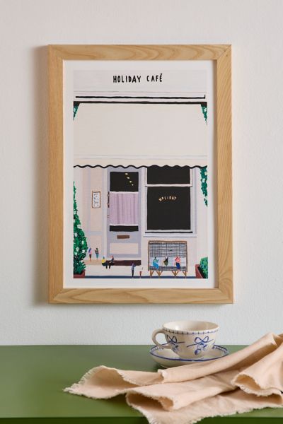 Helo Birdie Holiday Café Art Print