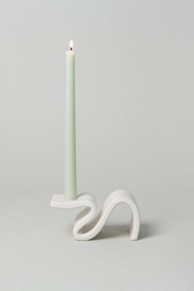Sin Wei Ceramic Candlestick In Cream At Urban Outfitters