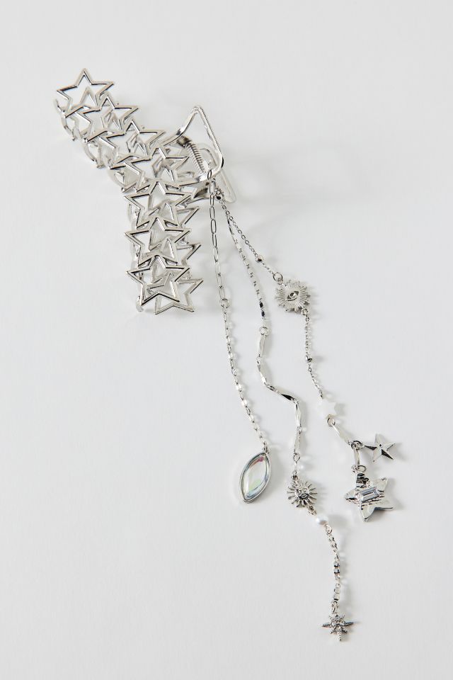 Multi-Star Charm Dangle Claw Clip #1