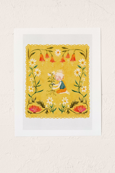Chrystal Phegley Evie Loves To Garden Art Print at Urban Outfitters