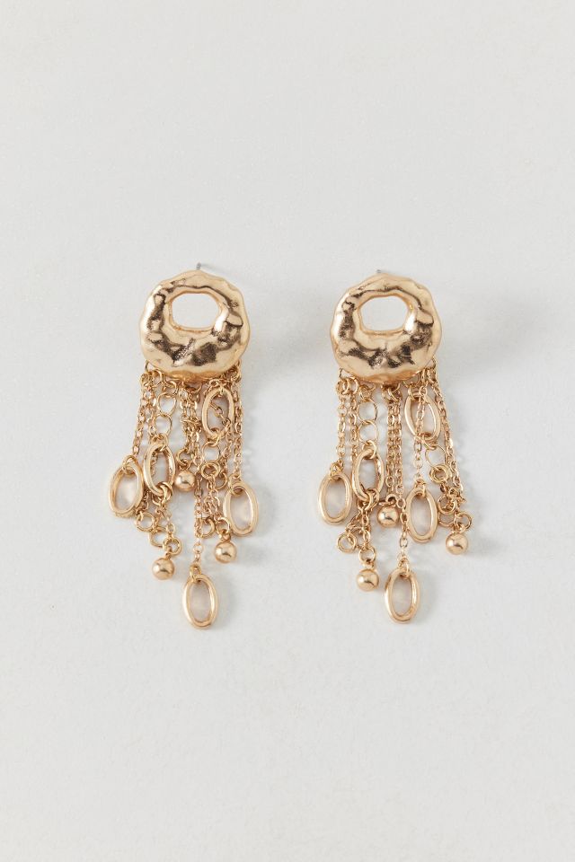 Milan Chain Fringe Earring #1
