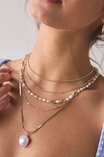 Addison Chain Layering Necklace Set
