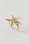 Swirl And Star Metal Ring