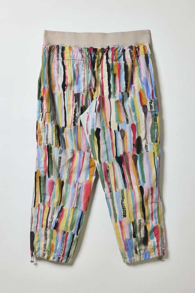 Vintage By Fruits Of Venus Stripe Hand Painted Pull-On Pant #1