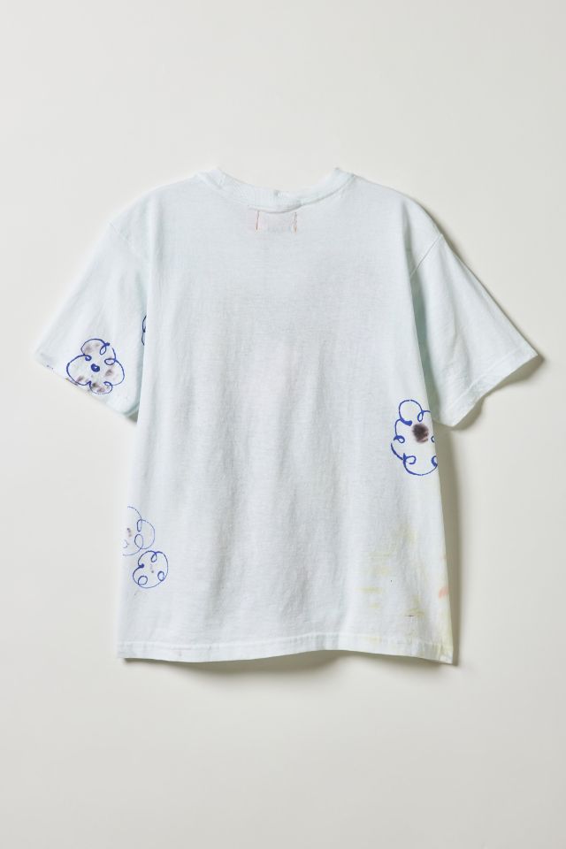 Vintage By Fruits Of Venus Landscape Hand Painted Graphic Tee #1