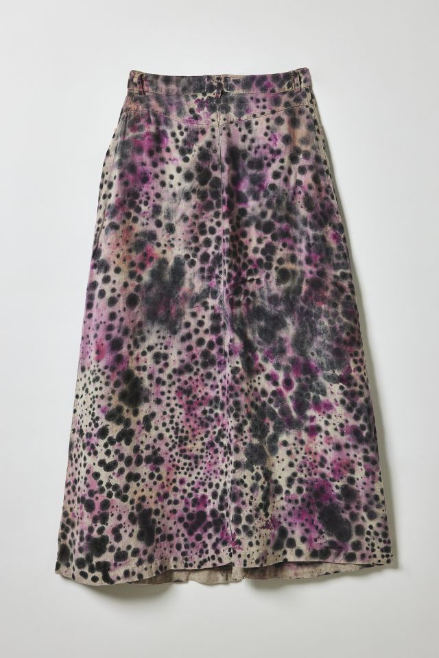 Vintage By Fruits Of Venus Hand Painted Midi Skirt #1