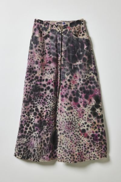 Vintage By Fruits Of Venus Hand Painted Midi Skirt