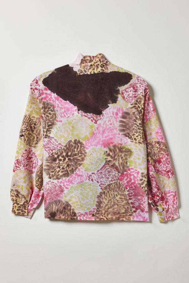 Vintage By Fruits Of Venus Patchwork Spots Hand Painted Blouse #1