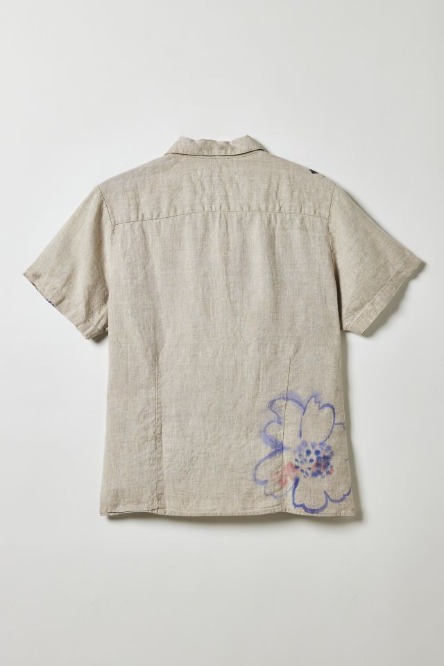 Vintage By Fruits Of Venus Floral Spots Hand Painted Blouse #1
