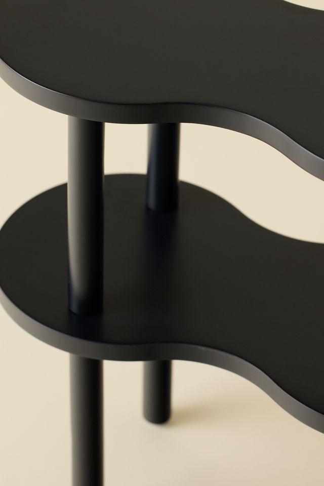 Ezra Wavy Wood Side Table #2