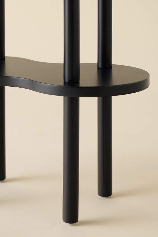 Ezra Wavy Wood Side Table #3