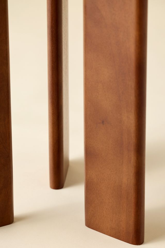 Simple Round Wood Side Table #3