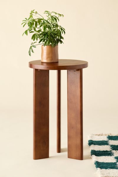 Simple Round Wood Side Table