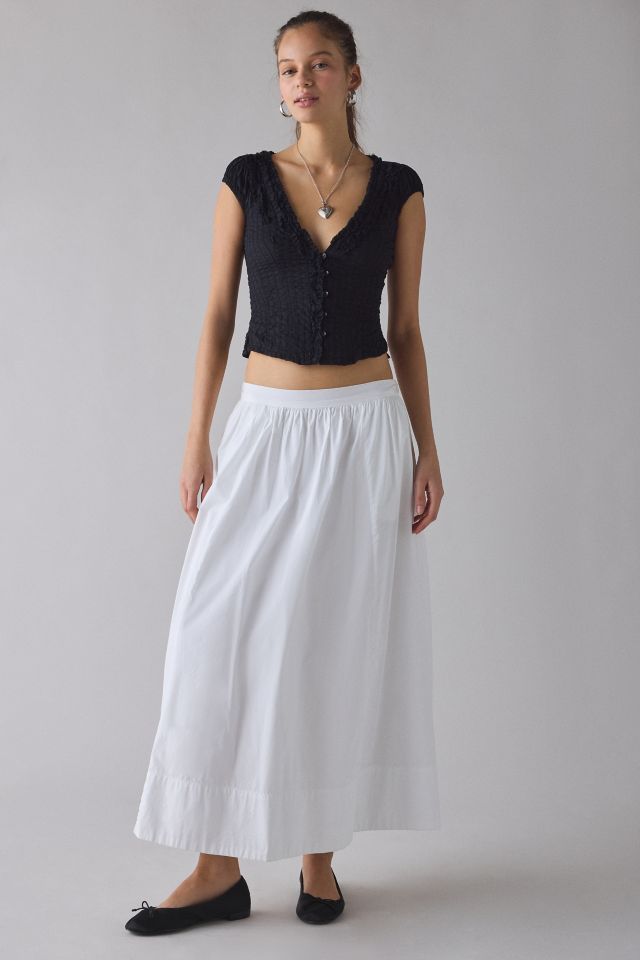 Kimchi Blue Ria Ruffle Cotton Gauze Button-Front Blouse #2