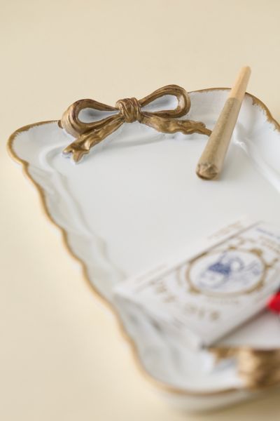 Bow Ceramic Rolling Tray