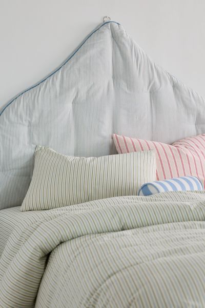 Callista Scalloped Velvet Upholstered Floating Headboard