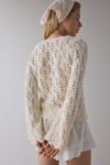 Kimchi Blue Cabo Crochet Tie-Front Flyaway Cardigan