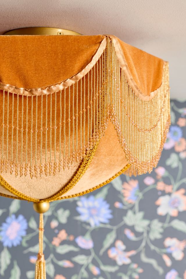 Modern Love Tassel-Fringed Flush Mount Light #2