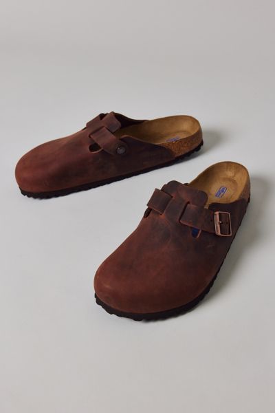 Birkenstock Boston Bs Narrow Leather Clog In Brown
