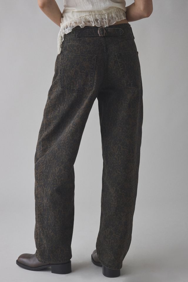 BDG Logan Printed Buckle Baggy Barrel Jean #2
