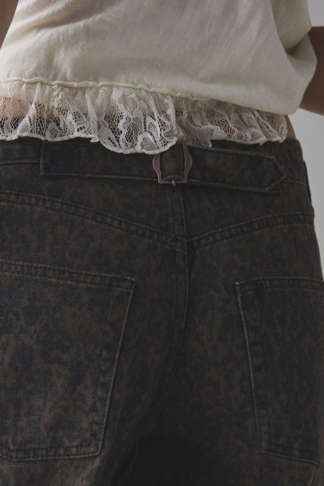 BDG Logan Printed Buckle Baggy Barrel Jean #4