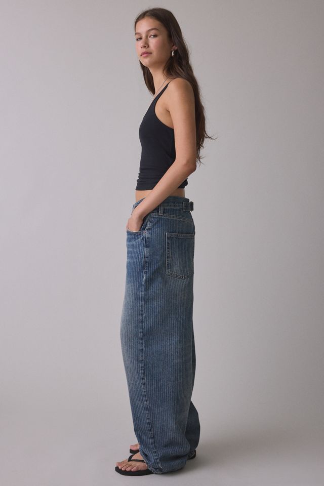 BDG Logan Printed Buckle Baggy Barrel Jeans #2