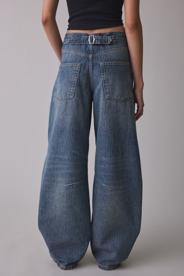 BDG Logan Printed Buckle Baggy Barrel Jeans #3