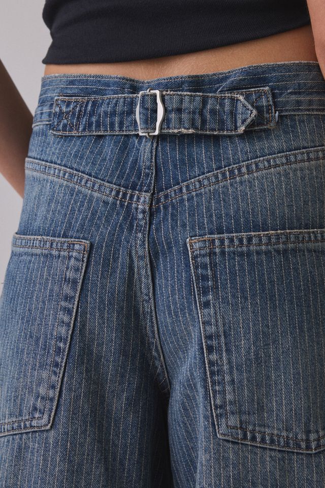 BDG Logan Printed Buckle Baggy Barrel Jeans #4