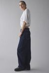 BDG Logan Printed Buckle Baggy Barrel Jean