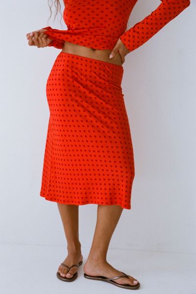 RAT BOI Midi Slip Skirt