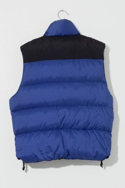 Vintage 1990s Solstice Blue Black Puffer Vest