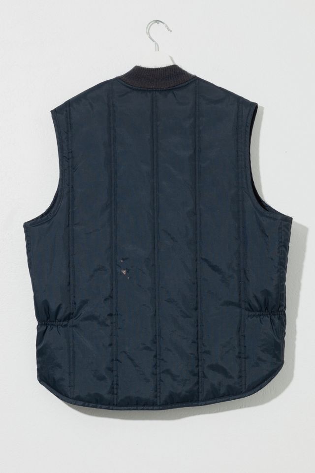 Vintage 1990s Distressed USPS Navy Blue Work Vest | Urban Outfitters Vintage 1990s Distressed USPS Navy Blue Work Vest | Urban Outfitters